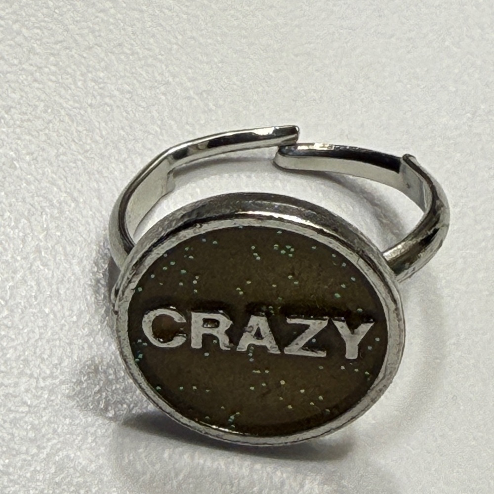 Unique Silver Ring With 'Crazy' Design - image 1